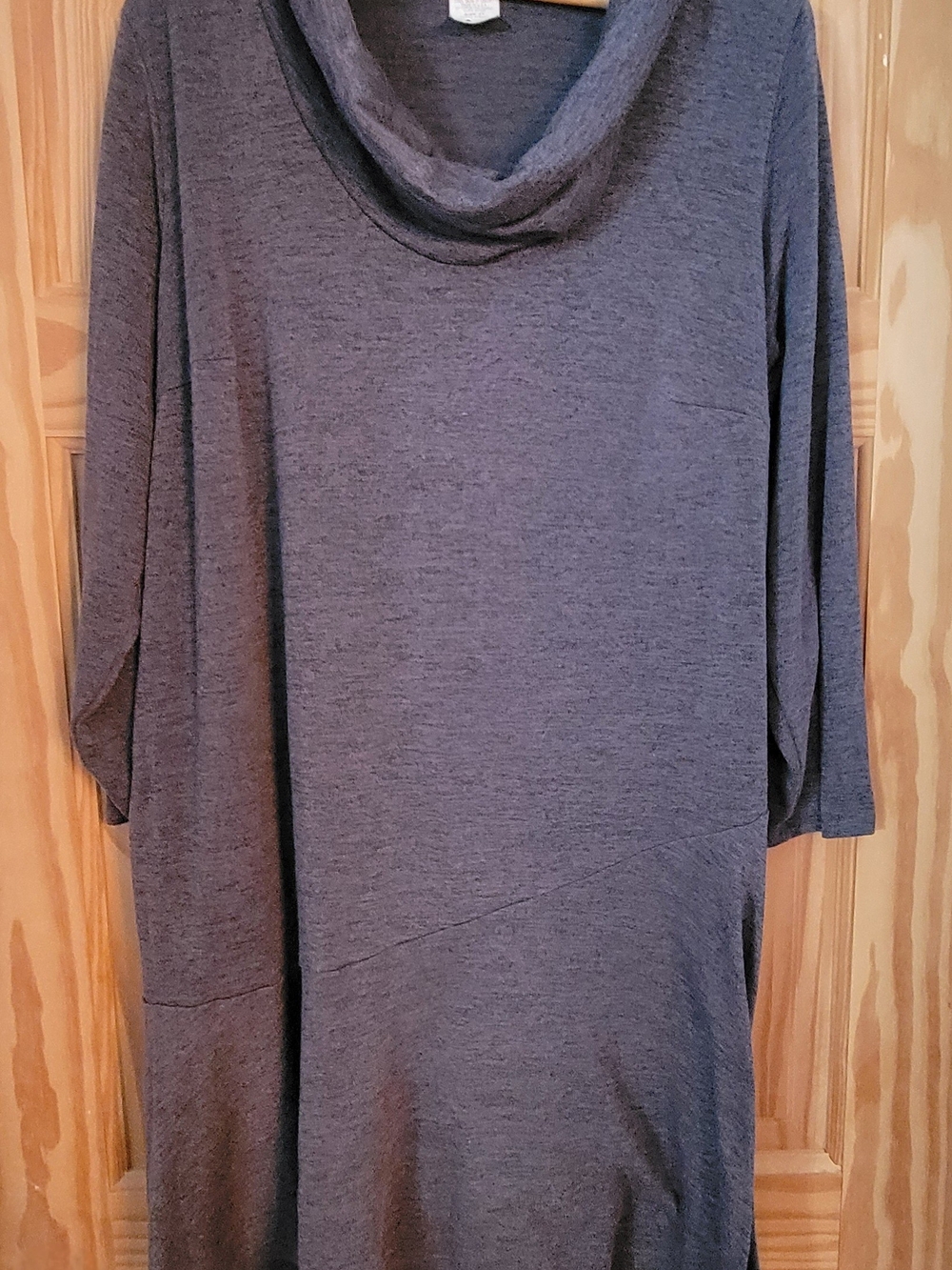 Tiana B. Heathered Charcoal Knit Tunic Dress - Size 2X